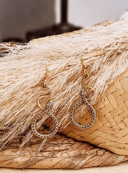 BOUCLES D OREILLES SEPENTINE