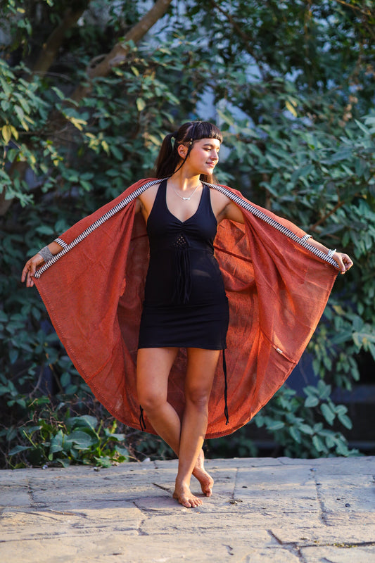 KIMONO TERRACOTA TRIBAL