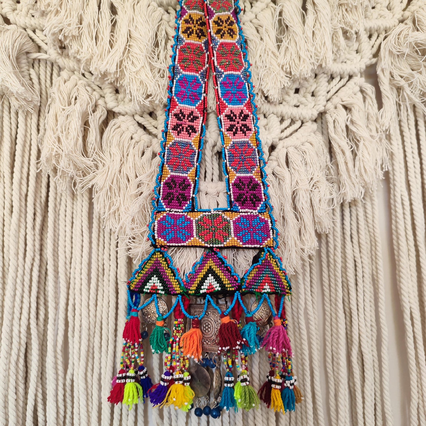 Collier ethnique coloré - collier tribal bedouin