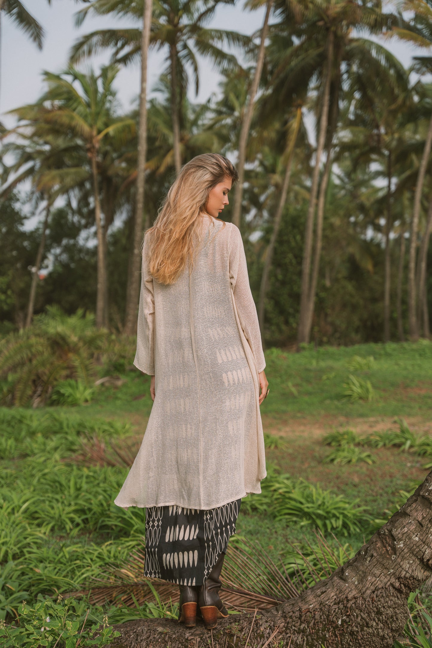 KIMONO CARDIGAN COTON UNI