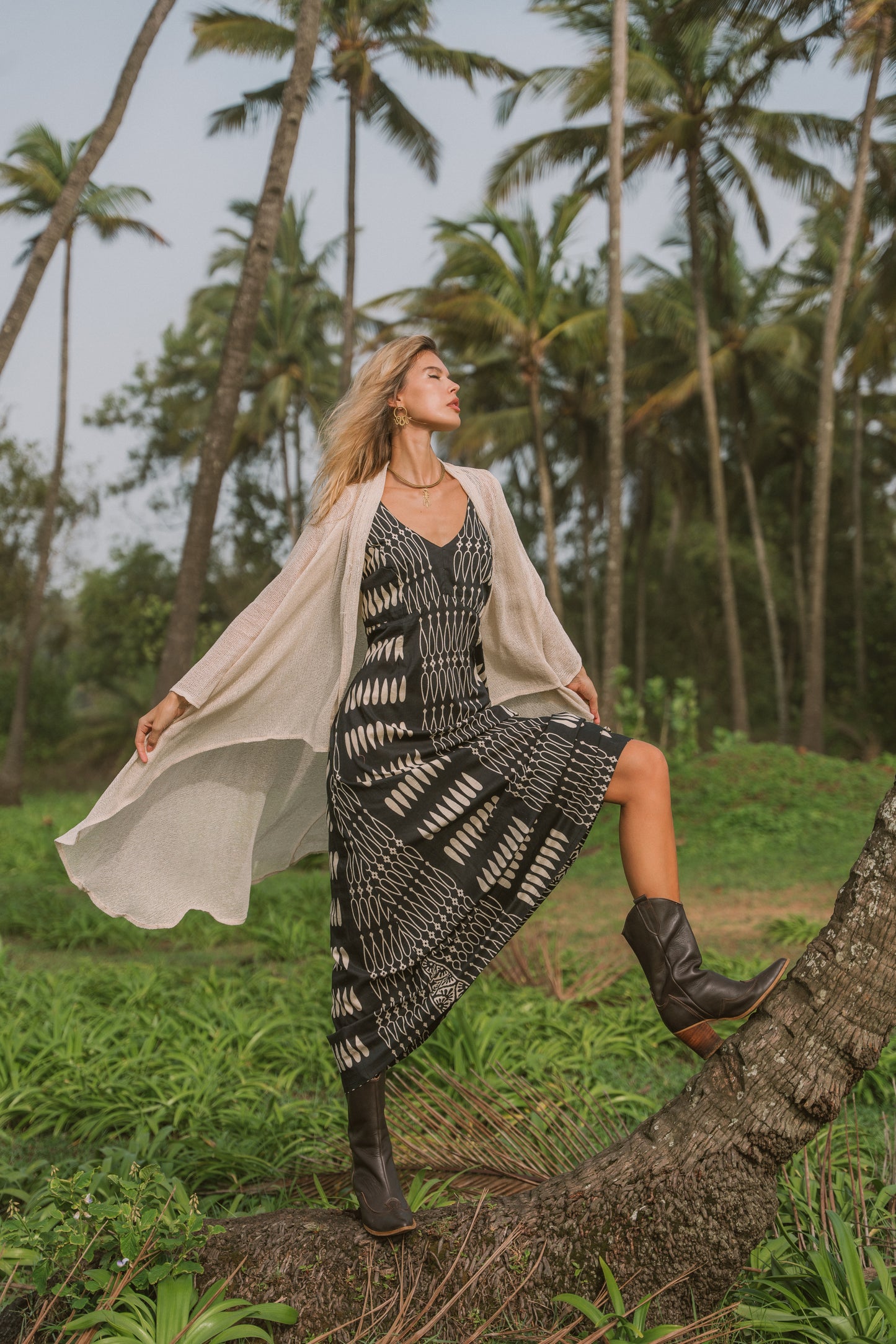 KIMONO CARDIGAN COTON UNI