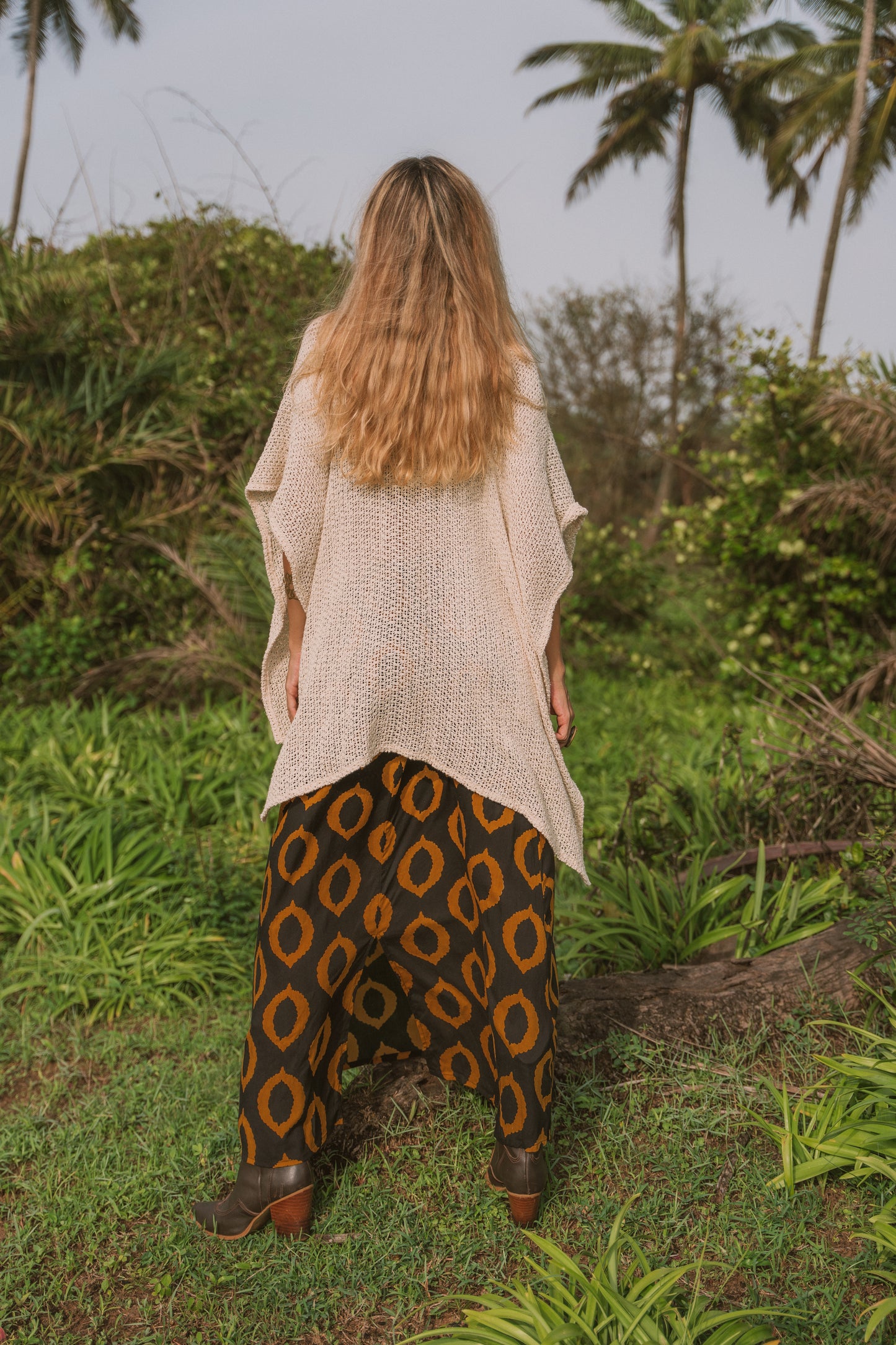 PONCHO COTON EN MAILLES