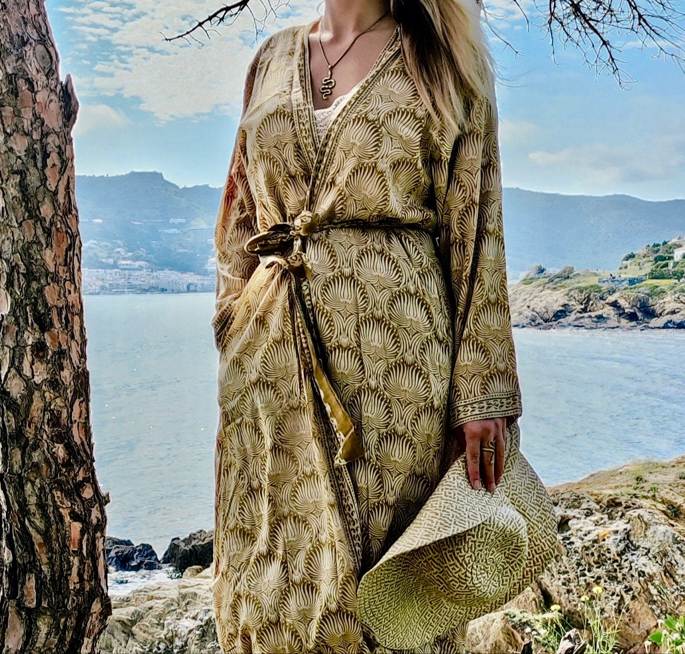 KIMONO REVERSIBLE LOTUS