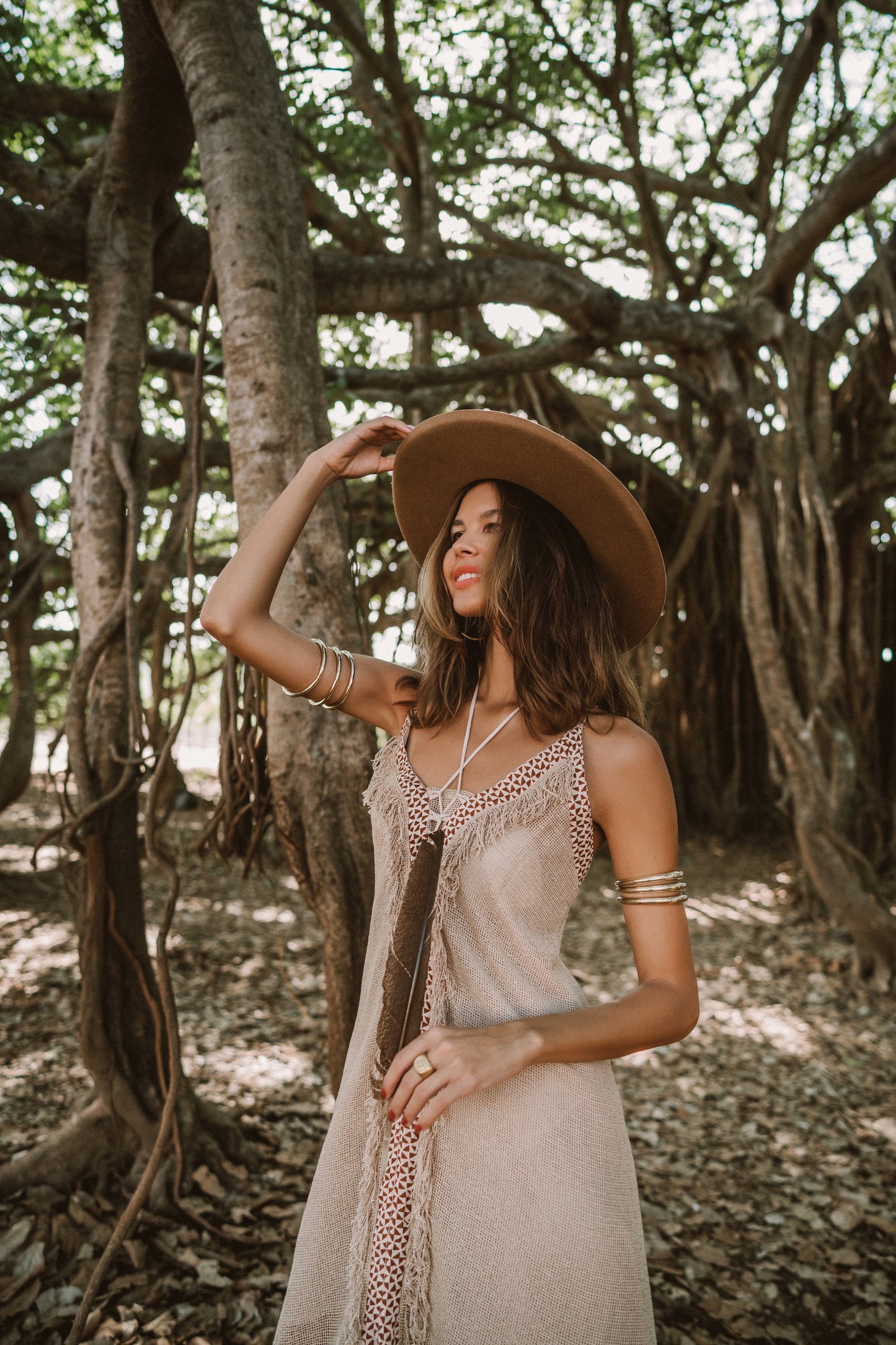 ROBE BOHEME WAKA BEIGE
