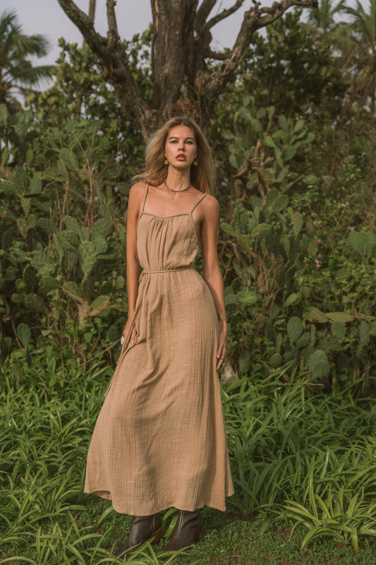 ROBE ETE BOHEME SABLE