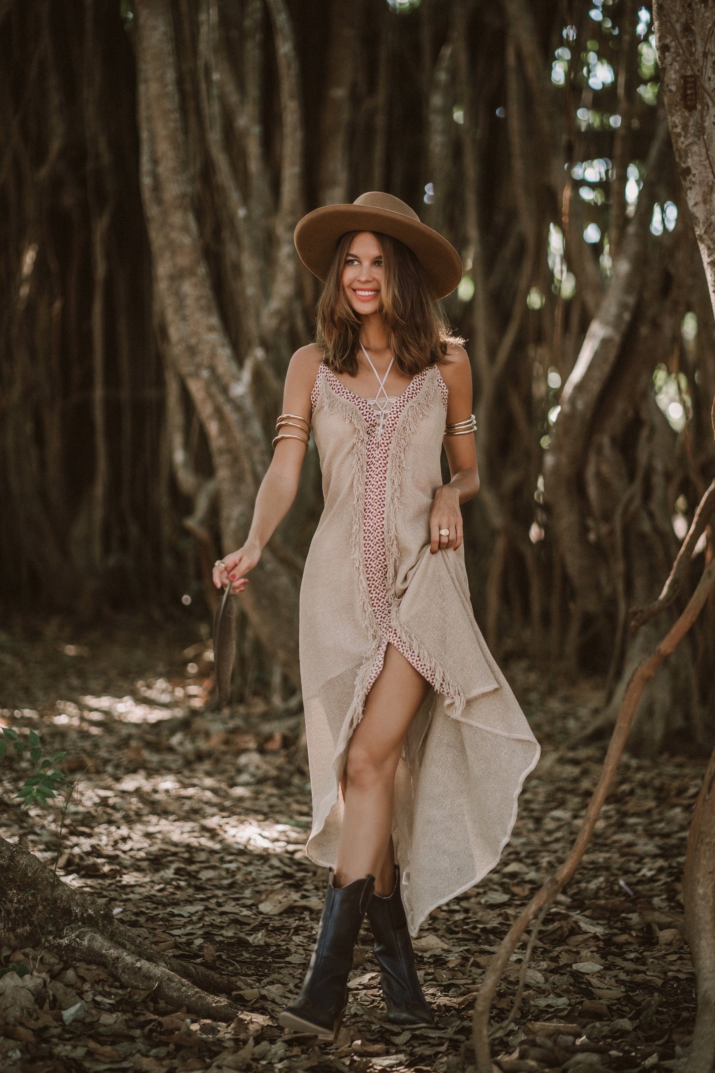 ROBE BOHEME WAKA BEIGE