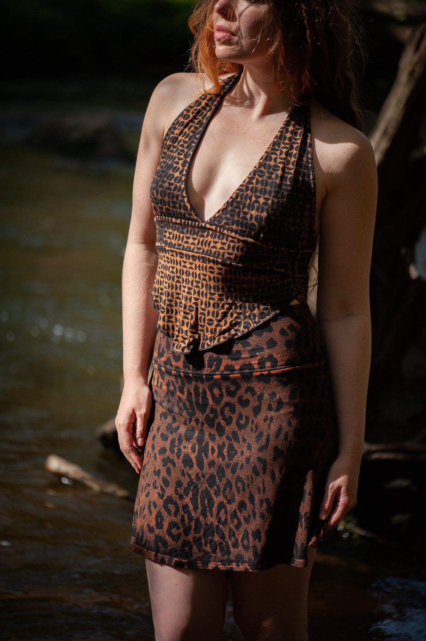 JUPE COURTE LEOPARD