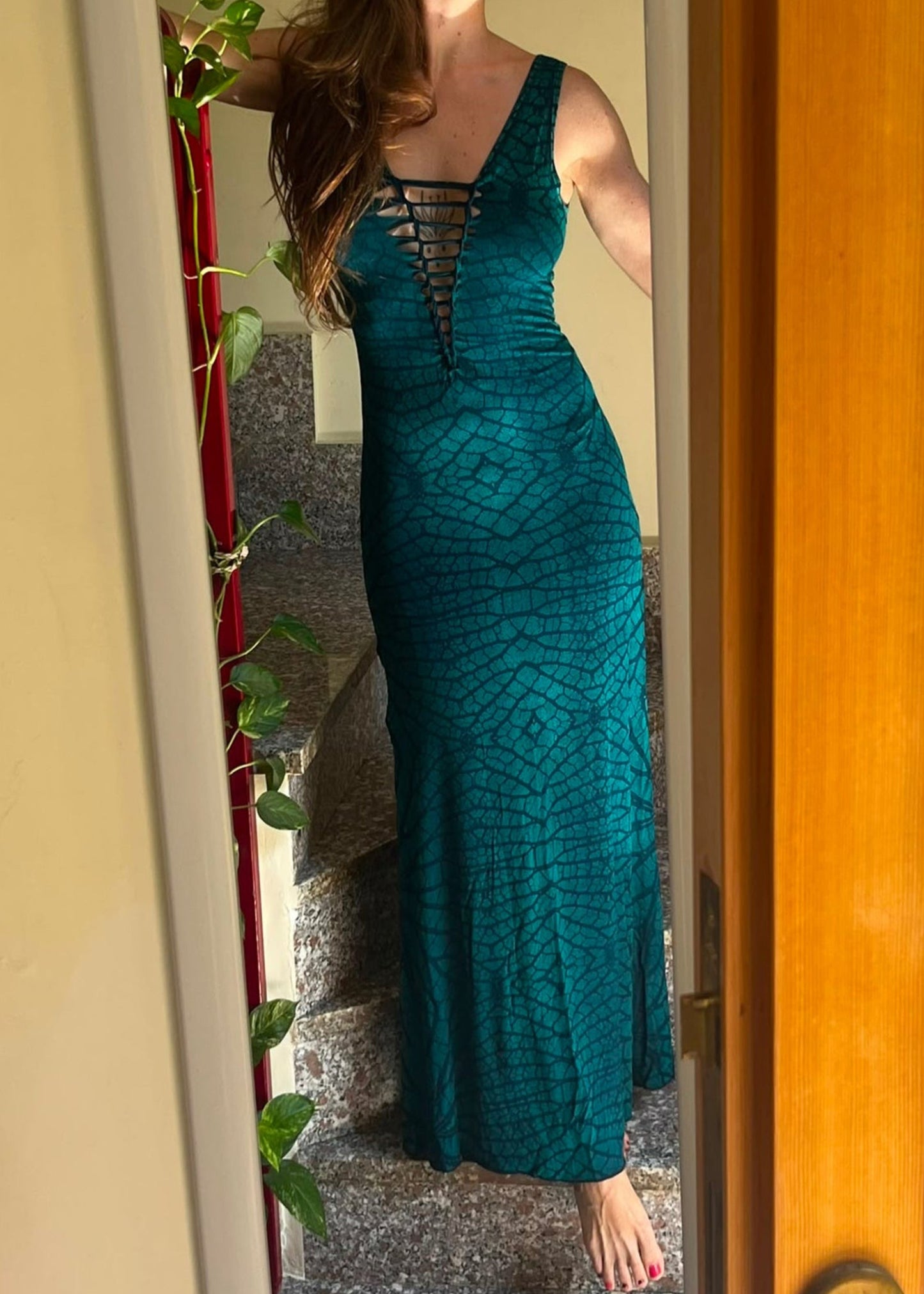 Robe longue leaf