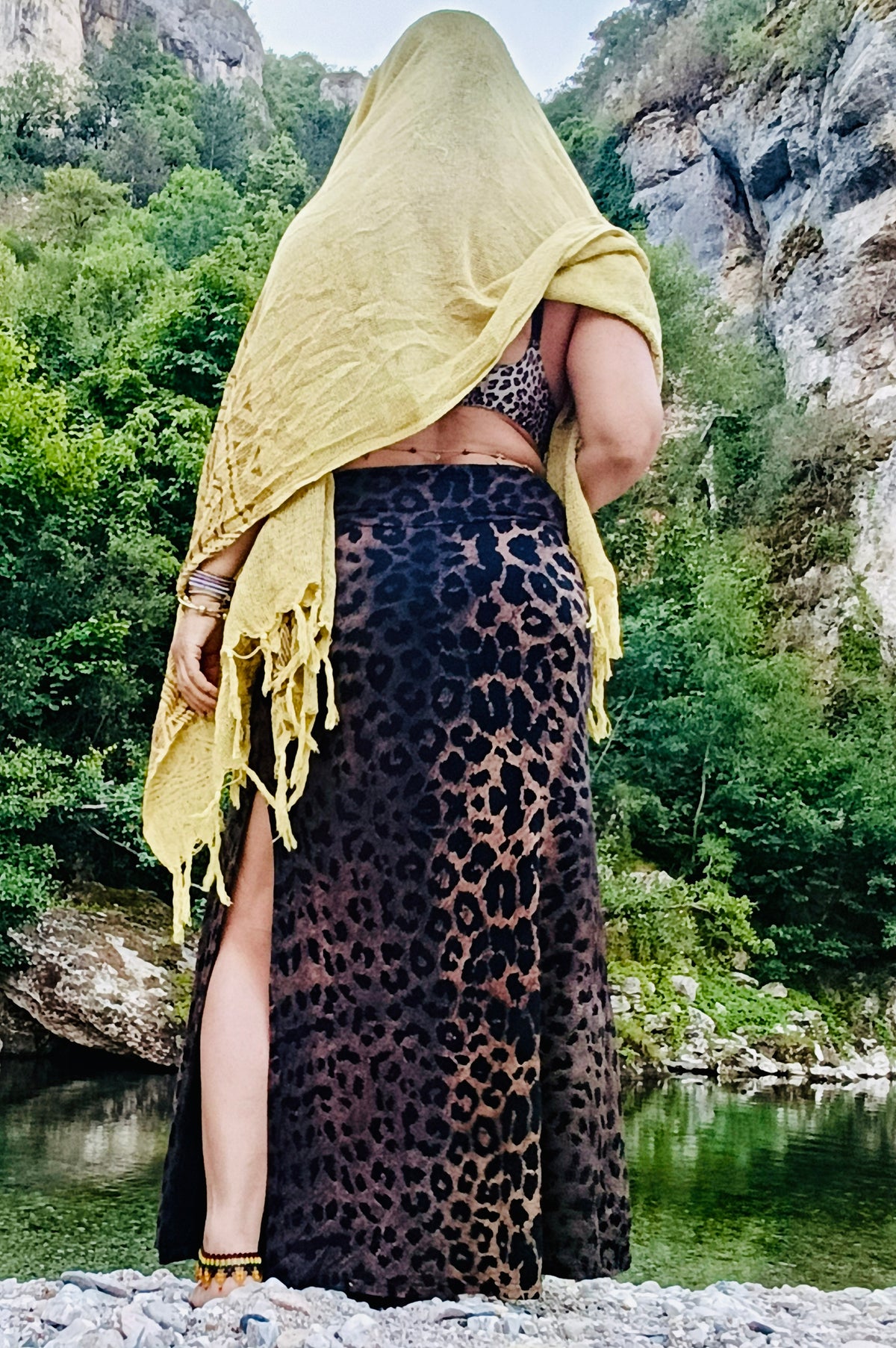 JUPE LONGUE LEOPARD