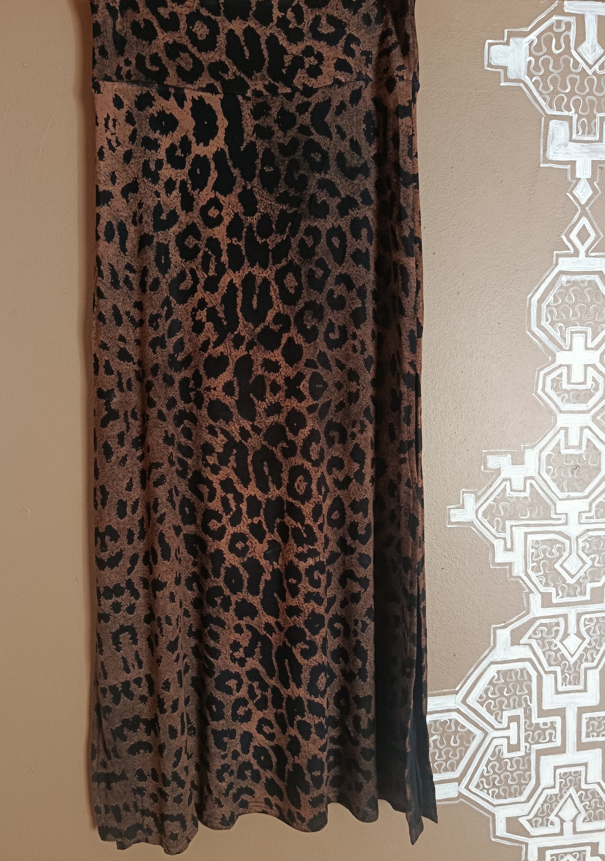 JUPE LONGUE LEOPARD