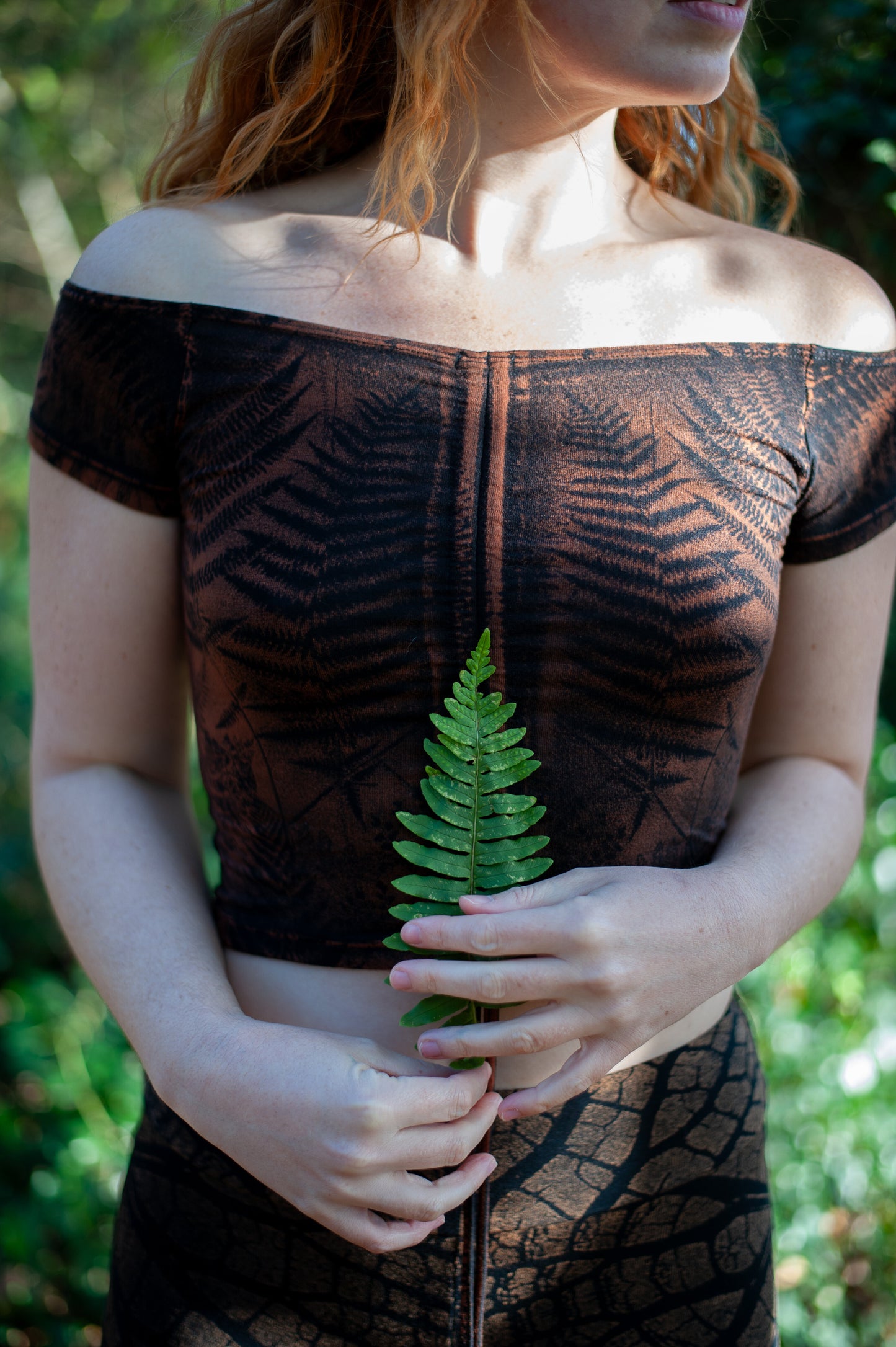 CROP TOP VISCOSE FOUGERE