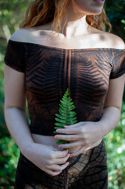 CROP TOP VISCOSE FOUGERE