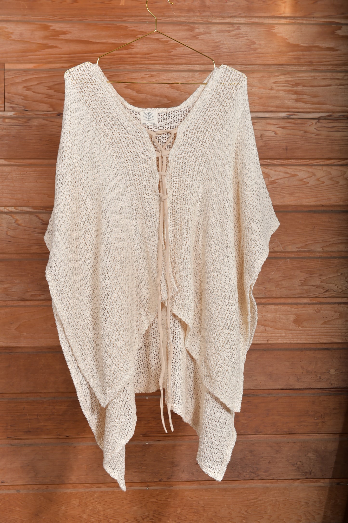 PONCHO COTON EN MAILLES