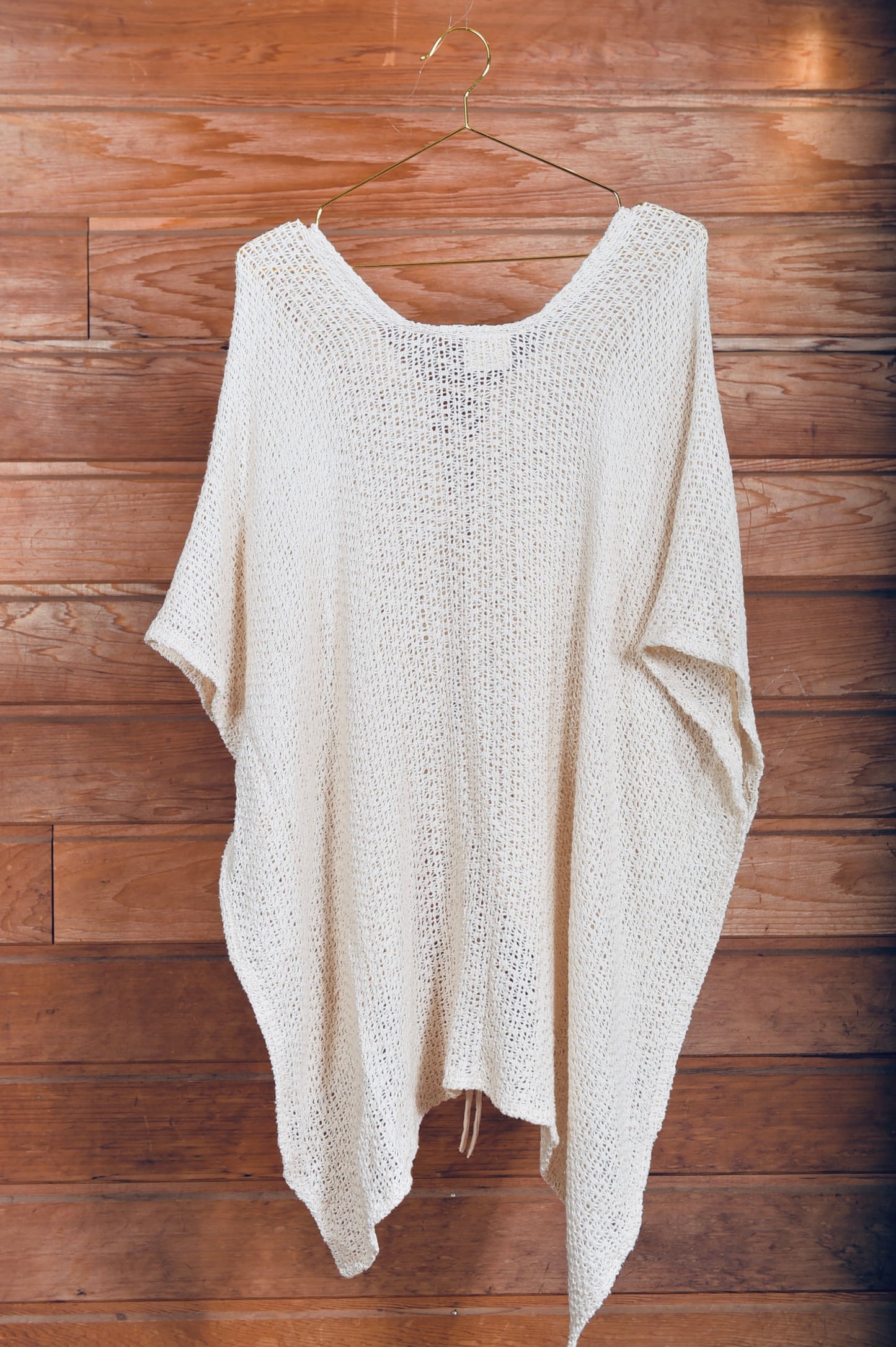 PONCHO COTON EN MAILLES