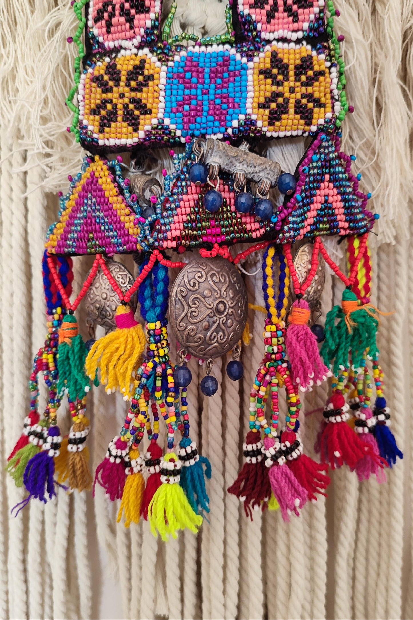 Collier ethnique coloré - collier tribal bedouin