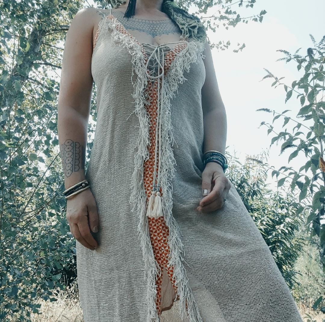 ROBE BOHEME WAKA BEIGE