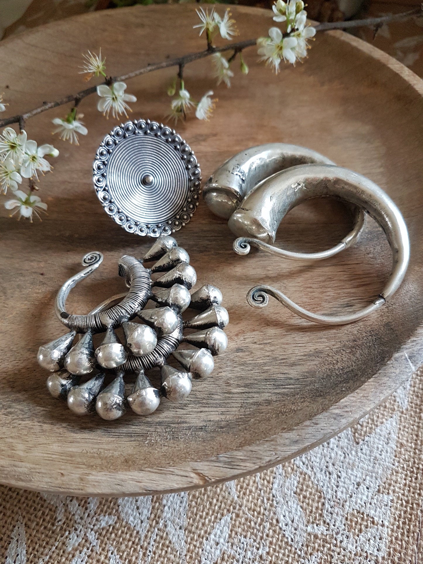 Boucles d' oreilles vintage Miao